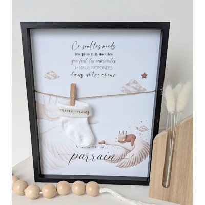 Cadre demande Parrain petite chaussette Mini-nous